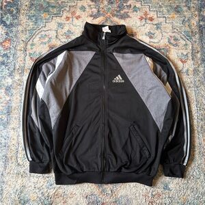 Vintage Adidas Black Zip-up Track Jacket Size XL